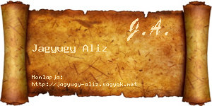 Jagyugy Aliz névjegykártya
